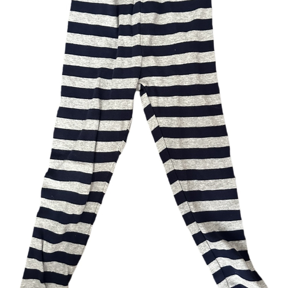 Casual Black and Gray Pajama Pants with Tapered Legs